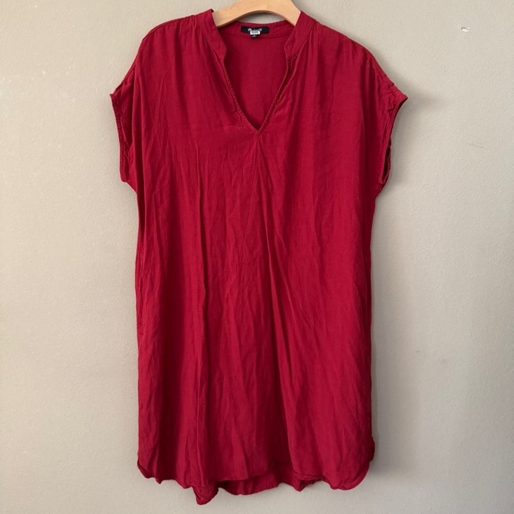 Madewell Terracotta Mini Dress Size M - Picture 4 of 9